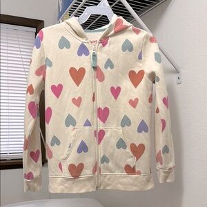 Kids Heart Pattern Hoodie